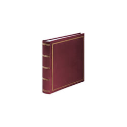 Hama London Photo Album, Jumbo Scrapbook, 80 White Pages, 320 Photos, Burgundy