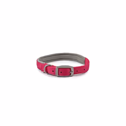 Ancol Heritage Padded Nylon Collar, 55 cm, Raspberry, transparent