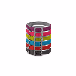Ancol Heritage Padded Nylon Collar, 55 cm, Raspberry, transparent