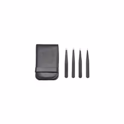 Amazon Basics Stainless Steel Tweezers - 4 Pack