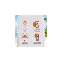 Malibu Sun SPF 30 Continuous Lotion Spray Sunscreen, Vitamin Enriched, Water Resistant, 175ml