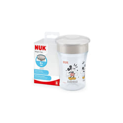 NUK Magic Cup Sippy Cup | 360 Anti-Spill Rim | 8+ Months | Leak-Proof & BPA-Free | 230 ml | Disney Mickey Mouse