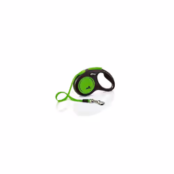 Flexi New Neon Tape Green Small 5m Retractable Dog Leash/Lead for dogs up to 15kgs/33lbs