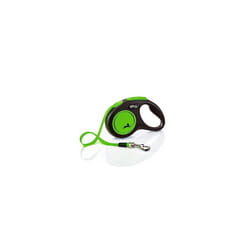 Flexi New Neon Tape Green Small 5m Retractable Dog Leash/Lead for dogs up to 15kgs/33lbs