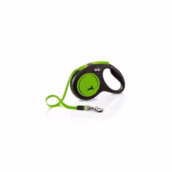 Flexi New Neon Tape Green Small 5m Retractable Dog Leash/Lead for dogs up to 15kgs/33lbs