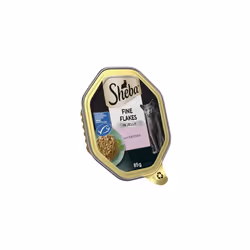 Sheba Fine Flakes Cat Food Tray with Salmon in Jelly 2x11x85g