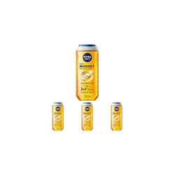 NIVEA MEN BOOST Shower Gel - Caffeine - 250 ml (Pack of 4)