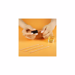 Bluesky 100 Wooden Cuticle Pushers Orange Wood Sticks, Double End, Nail Cleaner Tool, 11.5 cm/4.5 Inches