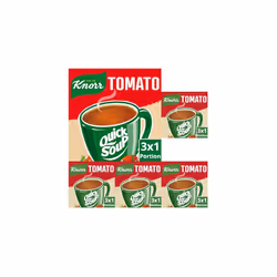 Knorr Tomato Dry Soup Mix 3 servings instant soup with sustainably grown tomatoes quick and easy to make, suitable for vegeta ...