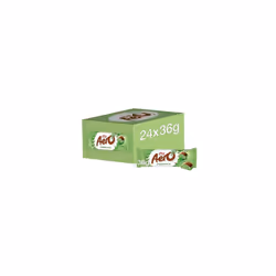 Aero Bubbly Peppermint Melts Sharing Bag Caramel Chocolate Mint Chocolate Bars, 24 x 36 g Peppermint 36 g (Pack of 24) 86g