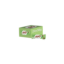 Aero Bubbly Peppermint Melts Sharing Bag Caramel Chocolate Mint Chocolate Bars, 24 x 36 g Peppermint 36 g (Pack of 24) 86g