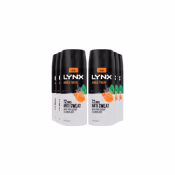 Lynx Jungle Fresh Antiperspirant Deodorant Spray, 150ml Pack of 6, 72H Protection