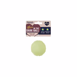 Rosewood Glow In The Dark Dog Ball - Reflective Dog Toy with Interactive Squeaker, Bouncy Ball for Fetch Games, Great for Nig ...