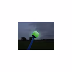 Rosewood Glow In The Dark Dog Ball - Reflective Dog Toy with Interactive Squeaker, Bouncy Ball for Fetch Games, Great for Night-Time Fetch and Play
