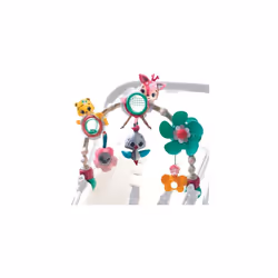 Tiny Love Sunny Stroll Activity Arch with Rattle Toys, 0m +, Adjustable Clips fit most Pram or Pushchair, Tiny Princess Tales