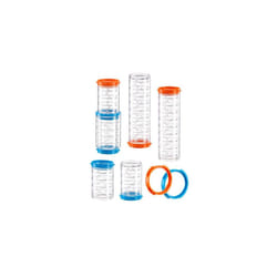Ferplast Hamster Tube Set - Cage Accessory, 7 Pieces, Transparent Tunnels With Ventilation Holes, Fittings Included - KIT TUBE TUNNEL Toys