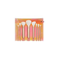 REAL TECHNIQUES Wanderer Brush Kit, 8 Midi Brushes, Gold