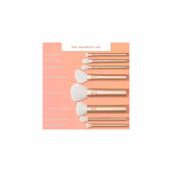 REAL TECHNIQUES Wanderer Brush Kit, 8 Midi Brushes, Gold