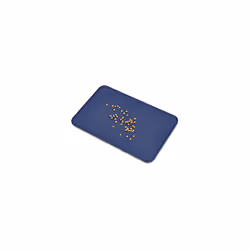 Amazon Basics Waterproof Anti-Slip Silicone Placemat Pet Food and Water Bowl Mat, Easy to Clean, Solid, 47 x 29 cm, Blue, Pack of 1