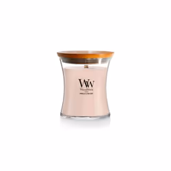 WoodWick Medium Hourglass Scented Candle | Vanilla & Sea Salt | with Crackling Wick | Burn Time: Up to 60 Hours