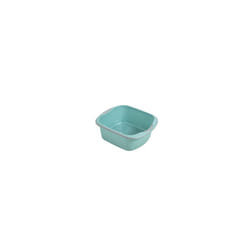 Addis Premium Soft Grip Large Rectangular Washing Up Bowl, 9.5 litre, Sea Mist
