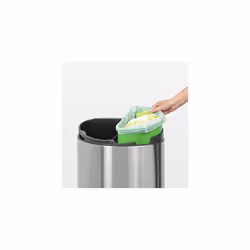 Brabantia Compostable Bin Liners for Food Waste & Organic Composting (Size C/10-12 Litre) Biodegradable Small Bin Bags (Pack of 10 Bags)