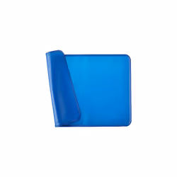 Amazon Basics Waterproof Anti-Slip Silicone Placemat Pet Food and Water Bowl Mat, Easy to Clean, Solid, 61 x 41 cm, Blue, Pac ...