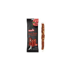 Rosewood Large Steak Sticks for Dogs - Made with Beef and Pollock, Grain Free Chews, High Protein Dog Treats, By Pets Unlimited (240g)