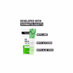 Neutrogena Oil Balancing Face Scrub 150ml, Lime & Aloe Vera
