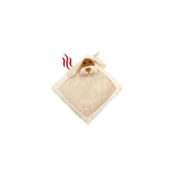 Rosewood Snuggle Heat Cushion - 20cm, Cream, Microwavable Warming Plush Comfort Toy for Puppies and Small Pets