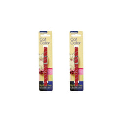 Ancol Softweave Cat Collar - Red (Pack of 2)