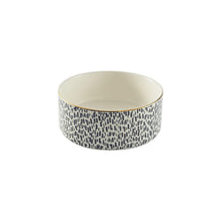 Mason Cash Splatter Stoneware Pet Bowl With Gold Rim, 15 cm