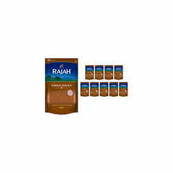 Rajah Spices Garam Masala | Ground Spice Mix | Blended Ground Spices | (85g (Pack of 10))