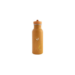 Trixie Drinking Bottle - Mr. Fox - 500ml Stainless Steel Water Bottle for Kids - Orange - Leakproof - Eco-Friendly and BPA-Free