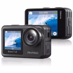 AKASO Brave 7 LE Action Camera, IPX7 Waterproof Navitve 4K 20MP WiFi Sports Camera with Touch Screen, EIS