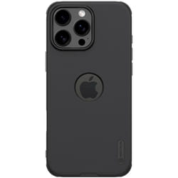Nillkin for iPhone 16 Pro Max Frosted Shield Pro Case Protection LOGO Cutout Back Cover - black, iPhone 16 Pro