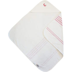Hippychick HC Turkish Baby Bath Towel, 82 x 82 cm - Red/White