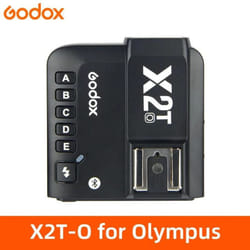 Godox X2T-C X2T-N X2T-S X2T-F X2T-O 2.4G Wireless Flash Trigger Transmitter TTL HSS for Canon Nikon Sony Fuji Olympus - black, X2T-O for Olympus