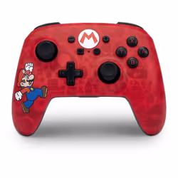 PowerA Enhanced Wireless Controller for Nintendo Switch - Here We Go Mario, Gamepad, Nintendo Switch, Analogue, Wired & Wirel ...