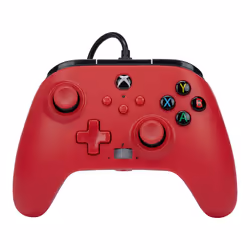 PowerA Enhanced Wired Controller for Xbox Series X|S - Artisan Red, Gamepad, Xbox One, Xbox Series S, Xbox Series X, Analogue ...