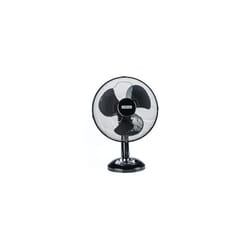 Status: 12 Inch Oscillating Black Portable Fan / 3 Speed Adjustable Angle Fan/Powerful Airflow for Heat Waves, Easy Mobility, for Any Room from Bedroo