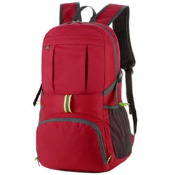 Outdoor Leisure Travel Backpack Student Foldable Portable Hiking Bag Men&apos;s Backpack Sports Lightweight - red, One Size