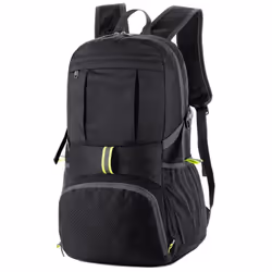 Outdoor Leisure Travel Backpack Student Foldable Portable Hiking Bag Men's Backpack Sports Lightweight - black, One Size