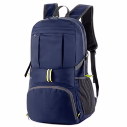 Outdoor Leisure Travel Backpack Student Foldable Portable Hiking Bag Men's Backpack Sports Lightweight - dark blue, One ...