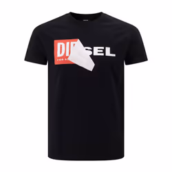 DIESEL T-Diego Evolution QA T-Shirt TEE Black - M
