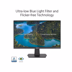 ASUS VA24EHF Eye Care Gaming Monitor 24-inch  IPS, Full HD, Frameless, 100Hz, Adaptive-Sync, 1ms MPRT, HDMI, Low Blue Light