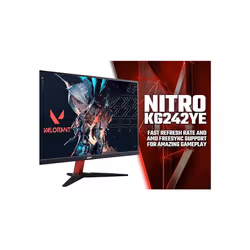 Acer Nitro KG242Y E 24-inch Gaming Monitor - IPS Panel, 1920 x 1080, 4ms, 100Hz, FreeSync, HDMI, VGA