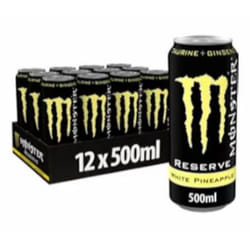 Wholesale Drinks, Bulk Cases of Soft Drinks, Monster, Fanta, Coke, Pepsi and More Beverage - Monster Reserve Pineapple 12 Pack