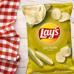 Lay's Dill Pickle Flavored Potato Chips - 7.75oz