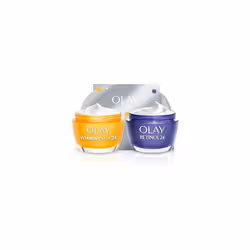 Olay Moisturiser Gift Bag, Womens Skin Care Gift Sets and Kits, Vitamin C plus AHA 24 Face Cream and Retinol 24 Night C